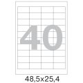 Этикетки самоклеящиеся  48,5х25,4 мм/40 шт. на лист.А4 (100 ли
