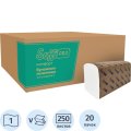 Полотенца бумажные д/дисп SoffiPRO Комфорт V-сл 1сл 250шт 20пач/уп_10901423