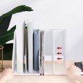 Лоток вертикальный Deli 78996Grey складной 4 отделения серый