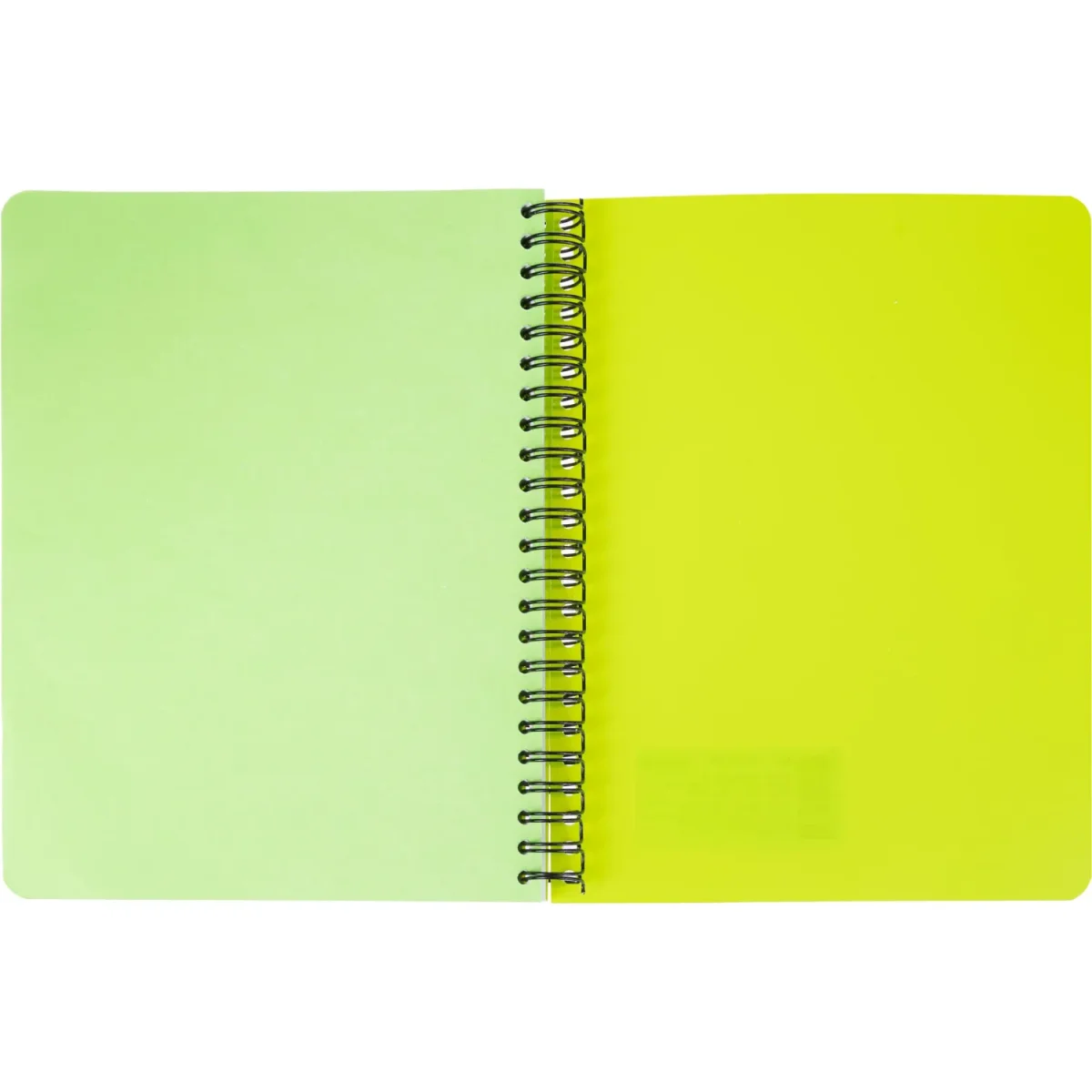 Бизнес-тетрадь А5,96л,кл,спир,пластик,тон.бл. Attache Bright colours Лайм