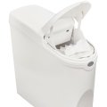 Ведро мусорное с педалью Luscan Slim 20 л, белое, пластик