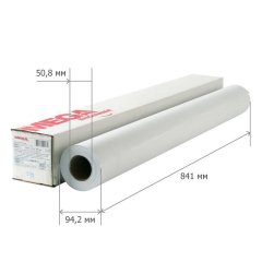 Бумага широкоформатная InkJet 80г 841ммх45м 50,8мм