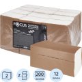 Полотенца бумажные Focus Smart H2 Zсл 2сл 200л 12пач/уп_5103017/50204096