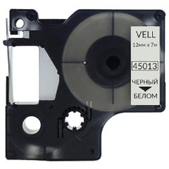 Картридж Vell VL-D-S0720530/45013 (12 мм, чер на бел) для LM (vell45013)