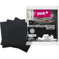 Салфетки хозяйственные YORK Графит 34х35см вискозная 3шт/уп_020980