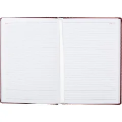 Ежедневник недатированный бордо, тв пер, 140х200, 160л, Lozanna AZ052/bordo