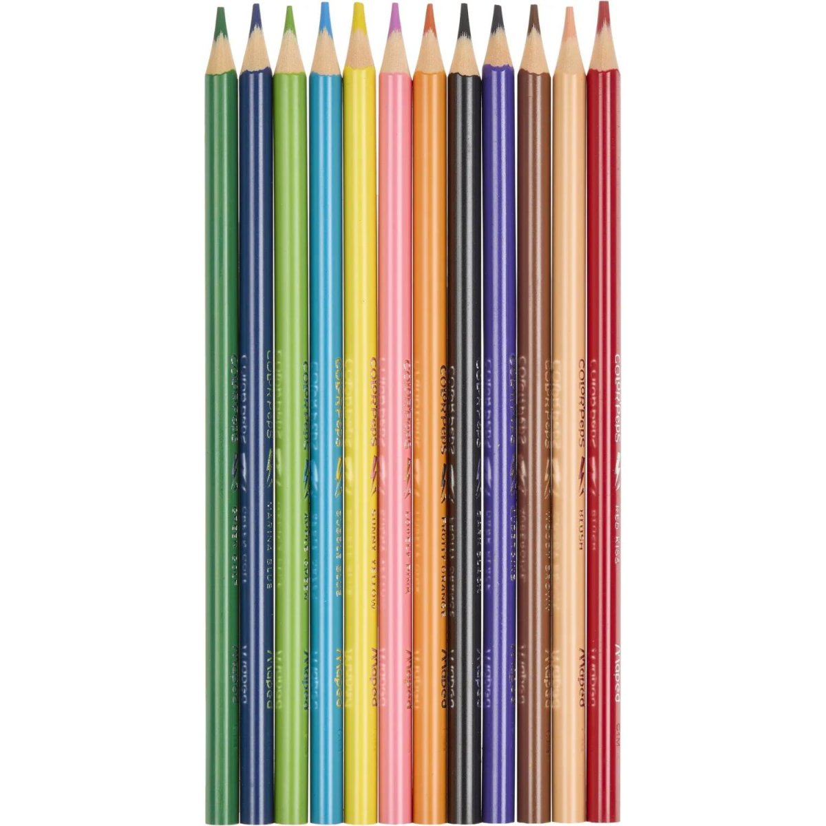 Карандаши цветные Maped COLOR'PEPS трехгранные,пластик,12цв/наб,862702