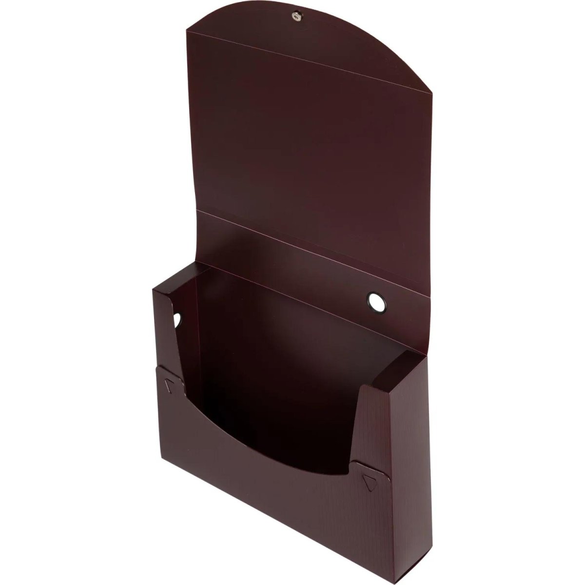 Короб архивный на кнопке Attache  120 мм пластик,бордовый полоска