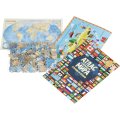 Настольная игра Страны и флаги набор Пазл+Атлас+ Игра-ходилка