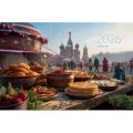 Календарь настенный 3-х блочный 2026 Супер-Премиум,Масленица,100г,340х805