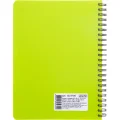 Бизнес-тетрадь А5,96л,кл,спир,пластик,тон.бл. Attache Bright colours Лайм
