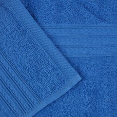 Набор полотенец махровых Luscan/бордюр 400г/м2, 40х70 ярк-син, 10шт/уп