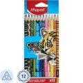 Карандаши цветные Maped COLOR'PEPS ANIMALS трехгранн,дерево,12цв/наб,832212
