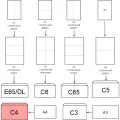 Конверт С4 ECOPOST стрип прав.ниж окно (55x110) 90г/м2 250шт/уп