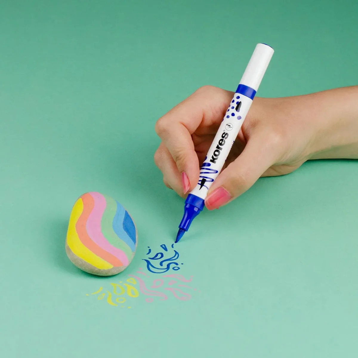 Набор маркеров Kreative Markers Acrylic duo tip пластиковый бокс 12цв,23121