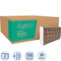 Полотенца бумажные д/дисп SoffiPRO Комфорт Z-сл 2сл 150шт 20пач/уп_10901352