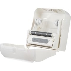 Диспенсер для полотенец рулонах Luscan Professional механич. белый/серый