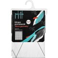 Штора для ванной с принтом Black geometry, 180х180см