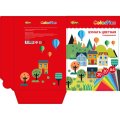 Бумага цветная Комус Класс ColorPics А4,20л,20цв,тонированная в массе