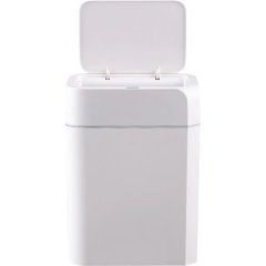 Ведро мусорное Kitchen Joy сенсорное пластиковое белое 12л_KJ-JAH6115