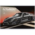 Альбом для рисования Комус Класс Black Steel А4,40л,скрепка,в асс,2шт/уп
