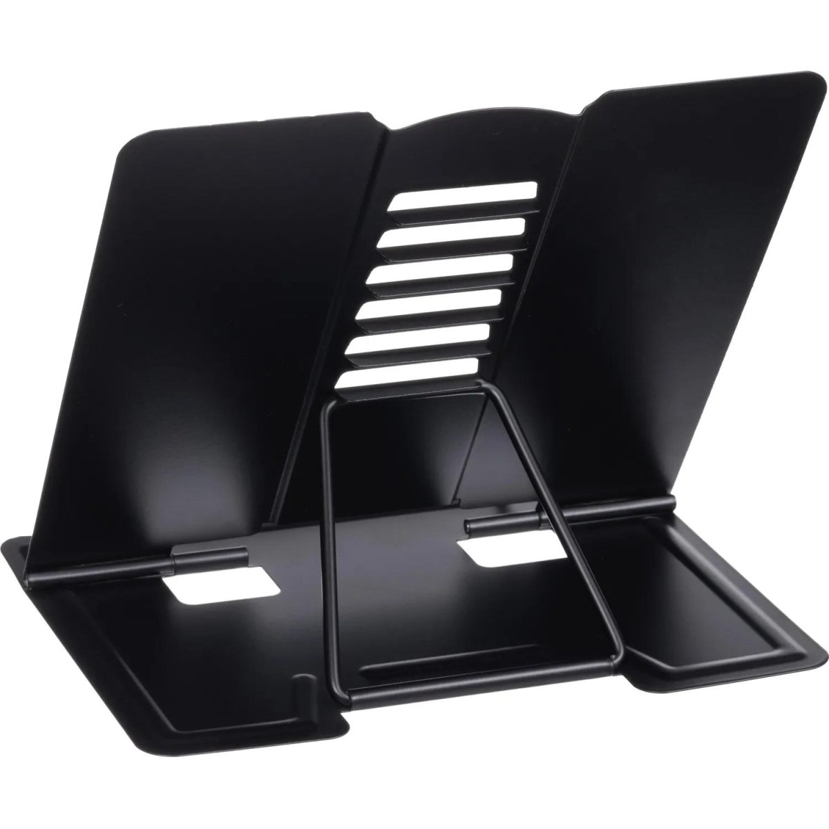 Подставка для книг Комус Класс черная, металл 19x15,5x20см,7 настроек