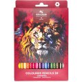 Карандаши цветные набор RED LION 3555, 36цв, картон.упак. с подвесом