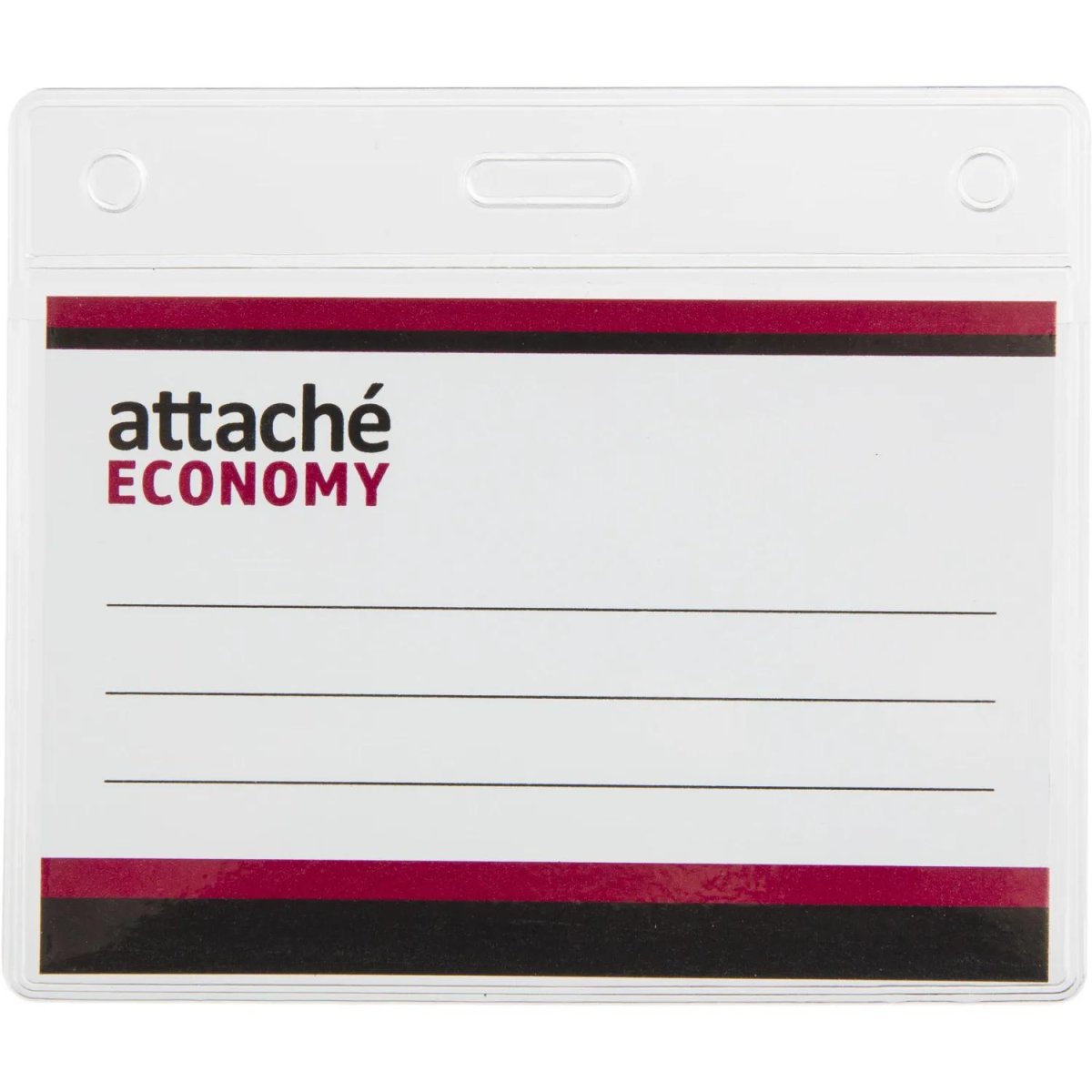 Бейдж Attache Economy 78x96 150мкм,шнурок 45см син, вкладыш 60x90 5шт/уп