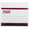 Бейдж Attache Economy 78x96 150мкм,шнурок 45см син, вкладыш 60x90 5шт/уп
