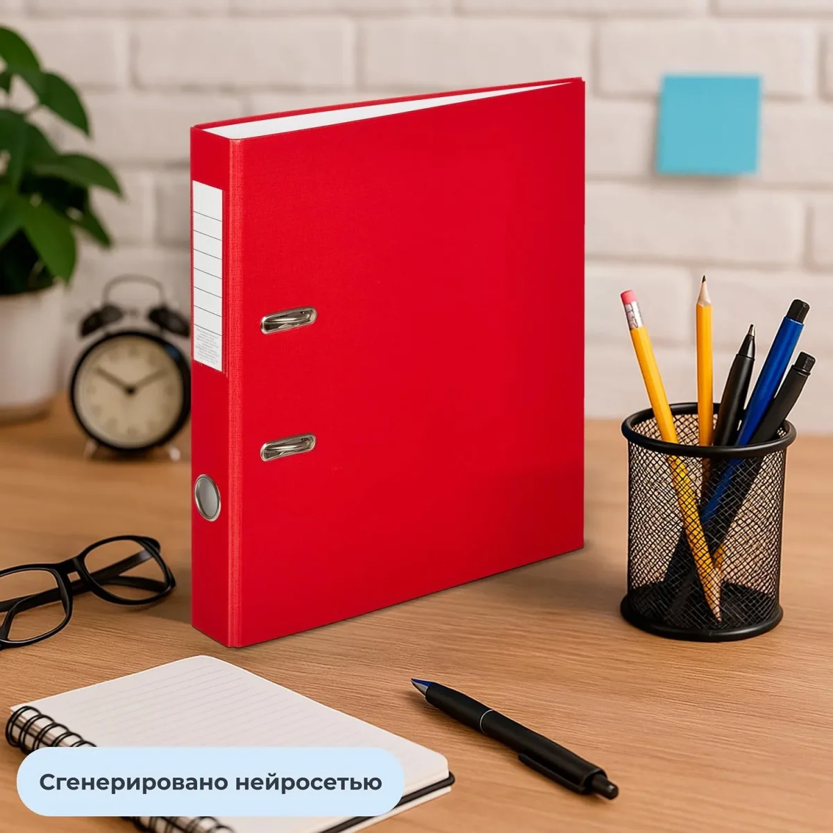 Папка-регистратор  50мм, 10шт/уп, красный,ПБП1,карм.кор