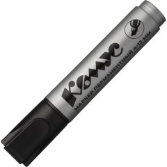 Маркер перманентный Комус PY2312, скошенный наконечник, 4-12 мм, черный