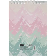 Блокнот А6,60л,кл,греб.верх,обл.мат.лам. Attache Selection Pastel Волны