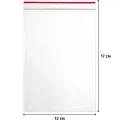 Пакет с замком (Zip Lock) с европодвесом 12 х 17 см, 60 мкм, 100 шт/уп