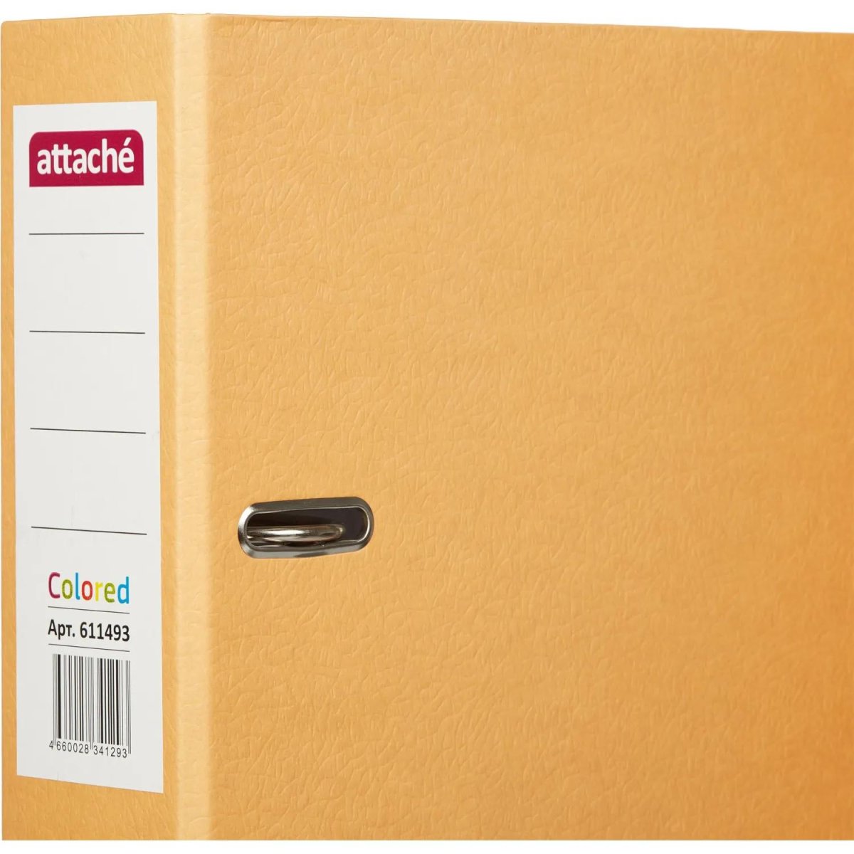 Папка-регистратор ATTACHE Colored light оранжевый 75мм, бум./бум.,мет.уг