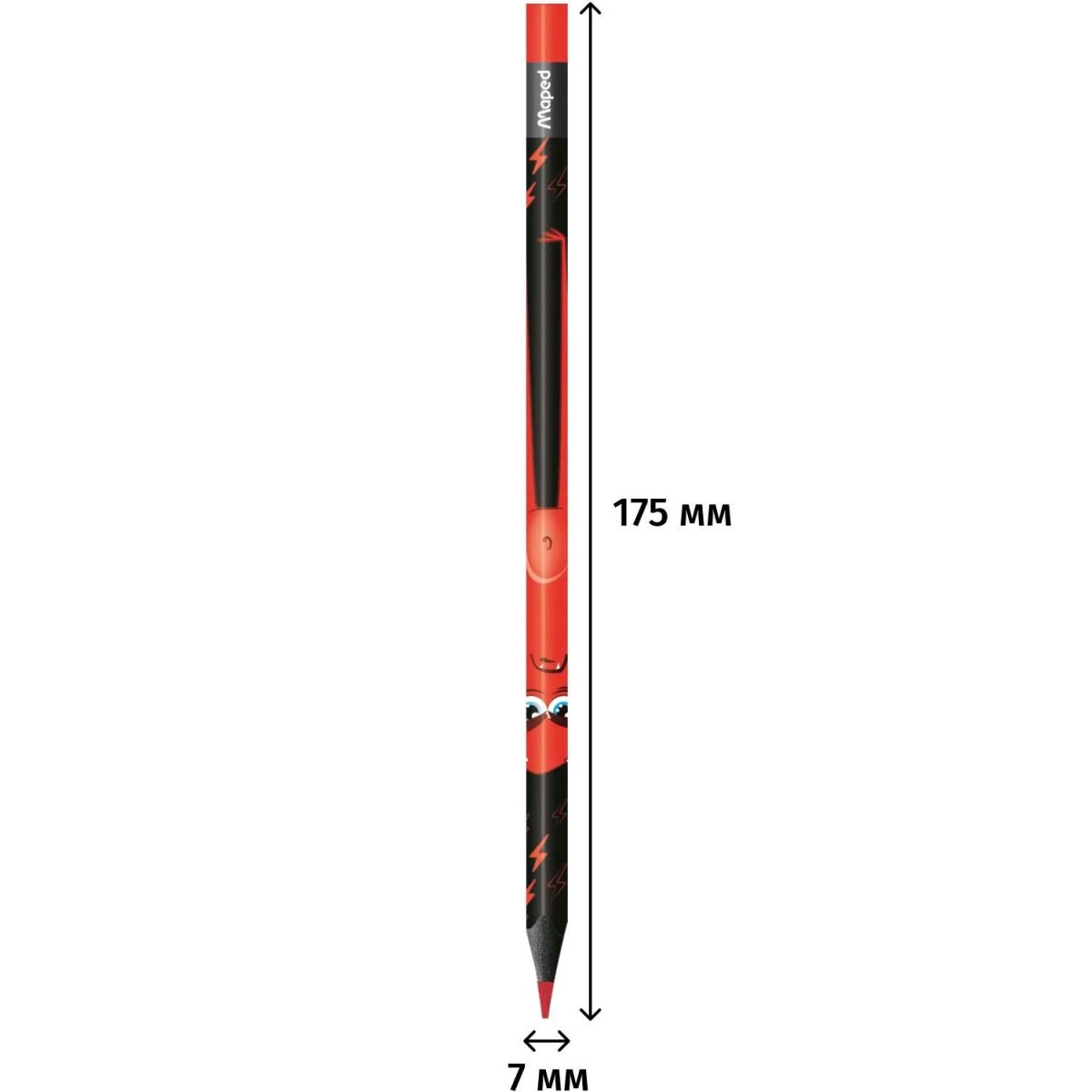 Карандаши цветные Maped BLACK MONSTER трехгранные,пластик,24цв/наб,862624