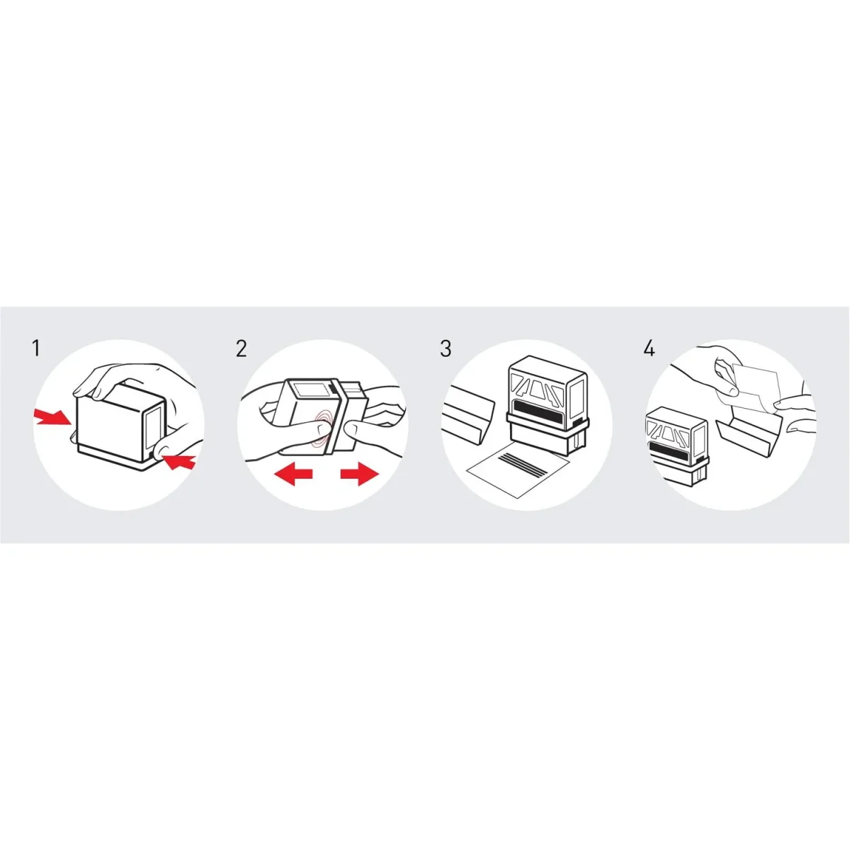 Оснастка для штампов персон. Pr. C40 23х59мм черная Colop