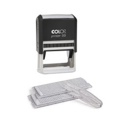 Штамп самонаборный 10/8стр.Pr.55-Set-F 40х60мм рам.(аналог 4927/DB)Colop