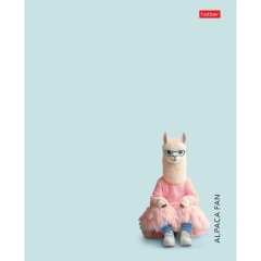 Тетрадь 48л А5ф клетка,скоба Пластик.облож,ассорт,Любитель альпак,090249