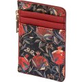 Картхолдер на молнии  flora.гранат, 11.5 x 0,7 x 7,5 см 14-096/03