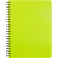 Бизнес-тетрадь А5,96л,кл,спир,пластик,тон.бл. Attache Bright colours Лайм