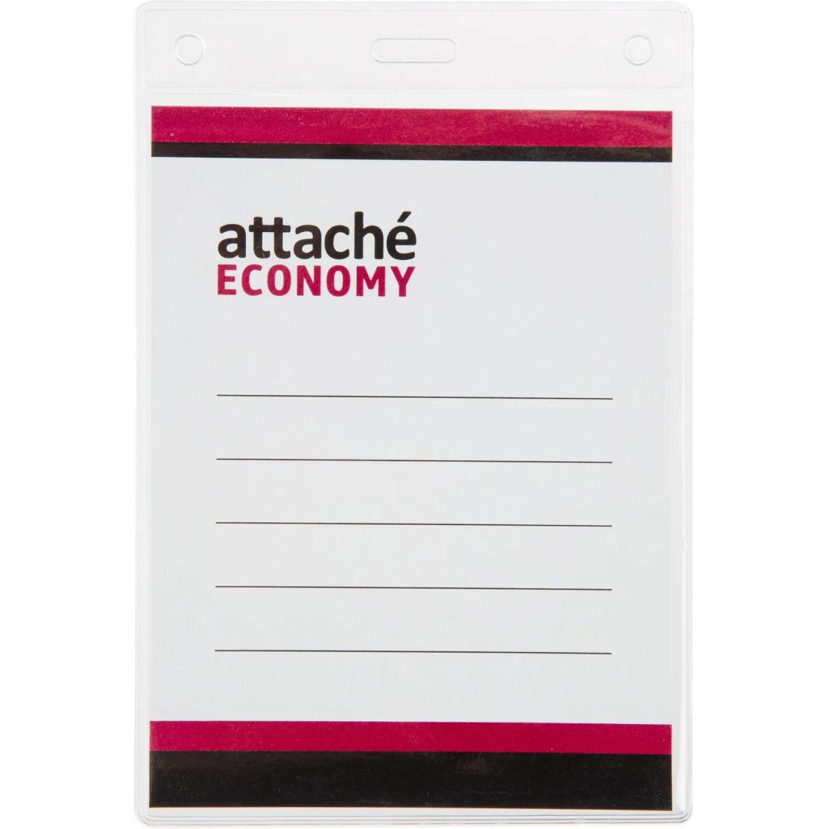 Бейдж Attache Economy 90x60 150мкм,шнурок 45см син, вкладыш 5шт/уп
