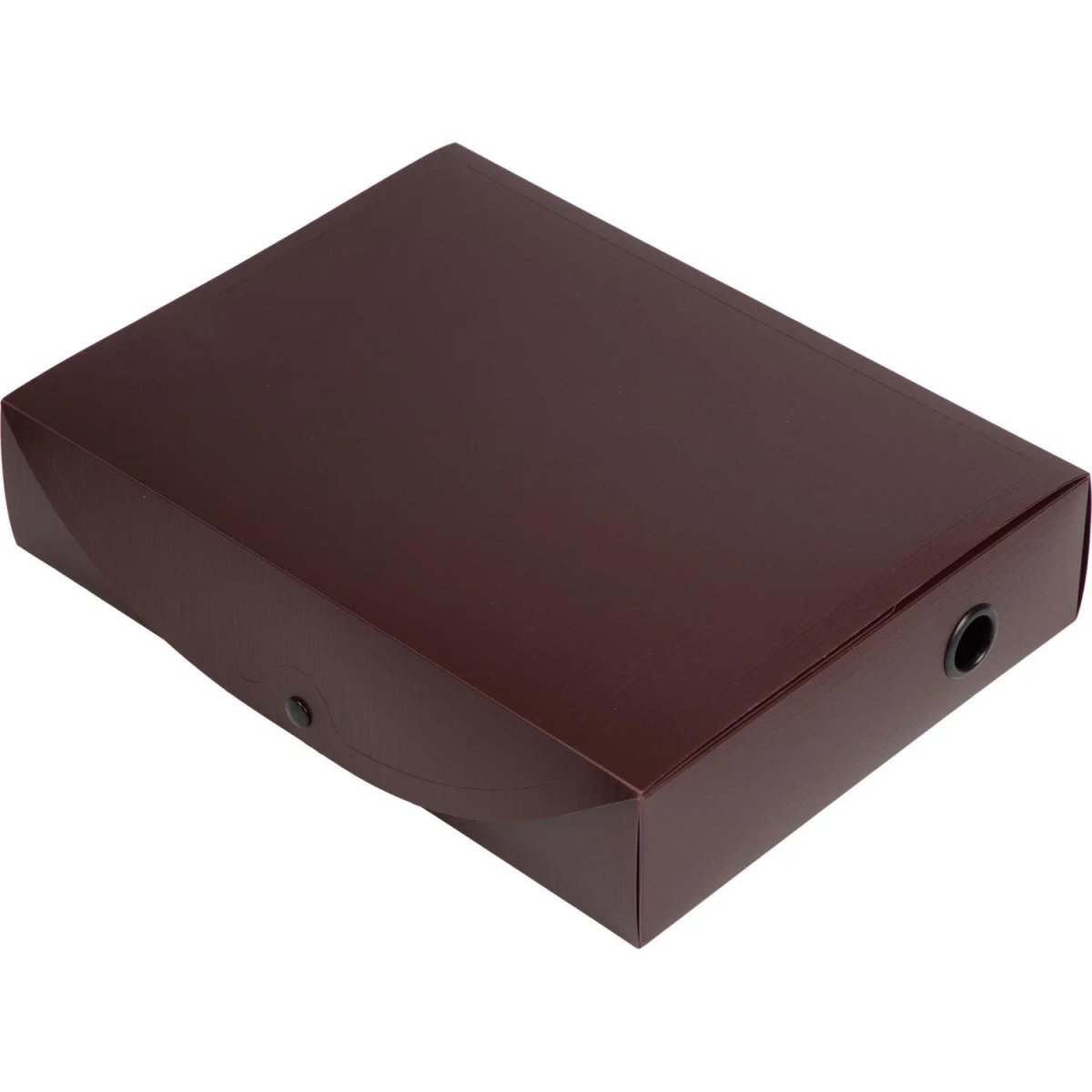 Короб архивный на кнопке Attache 70 мм пластик,бордовый песок
