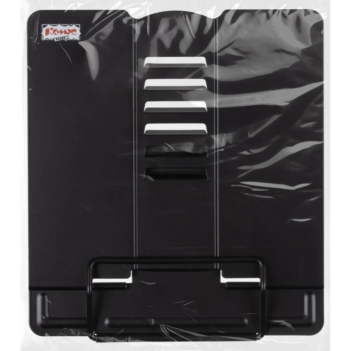 Подставка для книг Комус Класс черная, металл 19x15,5x20см,7 настроек