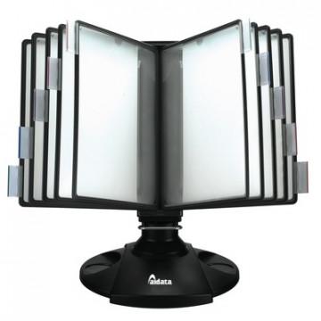 Демосистема настольная FDS008 вращ. пластик 10 пан.,черный