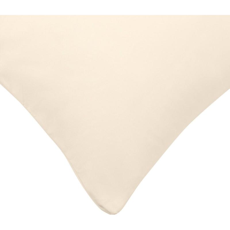 Наволочка , из сатина кремового цвета Essential, 50х70 см 2шт/наб