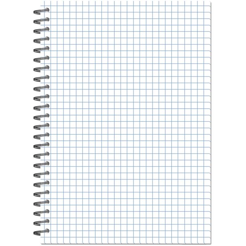 Бизнес-тетрадь А5-,96л,гребень,обл.пластик,клетка, Attache Plastic, синий