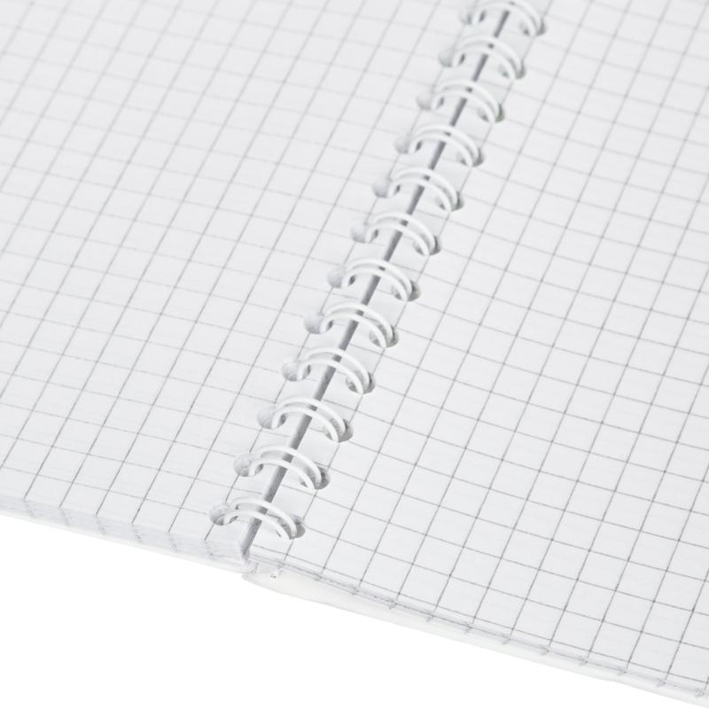 Бизнес-тетрадь А4 60л Attache Греция Голубой/Фиолет клет, 65г, греб, ВД-лак