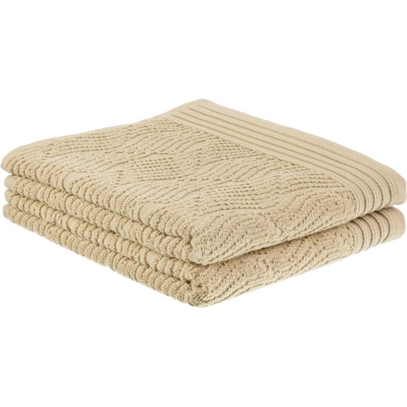 Набор полотенец махровых  для рук Б-р Жаккард 50х80см,500 г/м2,Хаки 2шт