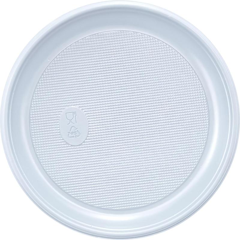 Тарелка одноразовая  d 165 мм, бел., ПП, 800 шт/кор