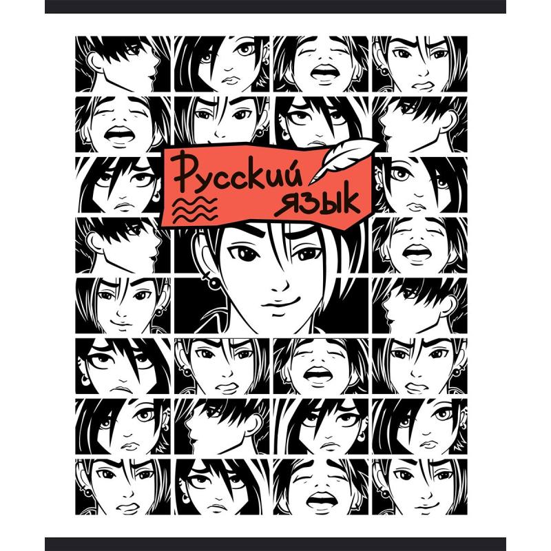 Тетрадь предметная набор Комус Класс Аниме 48л А5 офсет 65г/м2 10 предметов